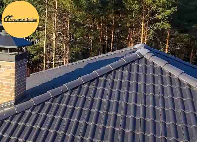 Aging roof tiles showing signs need replacement